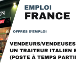 Vendeurs/Vendeuses pour un Traiteur Italien en France (Poste à Temps Partiel)