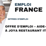 Offre d’Emploi – Aide-Cuisinier à Joya Restaurant Italien