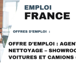 Offre d’Emploi : Agents de Nettoyage – Showrooms de Voitures et Camions (France)