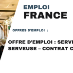 Offre d’emploi : Serveur / Serveuse – Contrat CDI