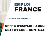 Offre d’emploi : Agent de nettoyage – Contrat CDI