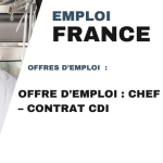 Offre d’emploi : Chef cuisinier – Contrat CDI